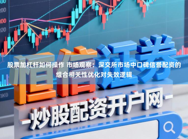 股票加杠杆如何操作 市场观察：深交所市场中口碑信誉配资的组合相关性优化对失效逻辑