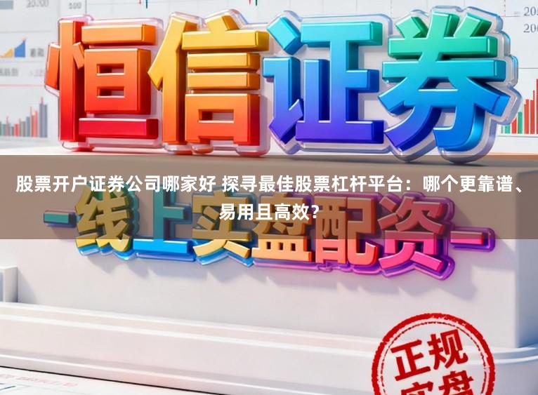 股票开户证券公司哪家好 探寻最佳股票杠杆平台：哪个更靠谱、易用且高效？